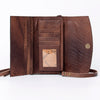 ADBG889 American Darling Hand Tooled Leather Wallet | Western Tooled Crossbody Wallet