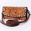 ADBG889 American Darling Hand Tooled Leather Wallet | Western Tooled Crossbody Wallet