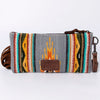 ADBG344 American Darling Hand Tooled Saddle Blanket Wristlet Bag
