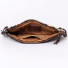ADBG344 American Darling Hand Tooled Saddle Blanket Wristlet Bag