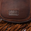 ADBGD129 American Darling Hair-On Cowhide Cross body Bag with Hand-Braided Detail & Fringes