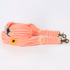 LC-ADWSX106 Hand braided Wool strand Crossbody Handle Strap