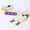 LC-ADWSX112 Hand braided Wool strand Crossbody Handle Strap