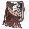 ADBG1074 American Darling Hair-on Cowhide Fringe Chaps Bag Western Genuine Leather Shoulder Bag