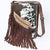 ADBG1074 American Darling Hair-on Cowhide Fringe Chaps Bag Western Genuine Leather Shoulder Bag