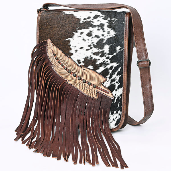 ADBG1074 American Darling Hair-on Cowhide Fringe Chaps Bag Western Genuine Leather Shoulder Bag
