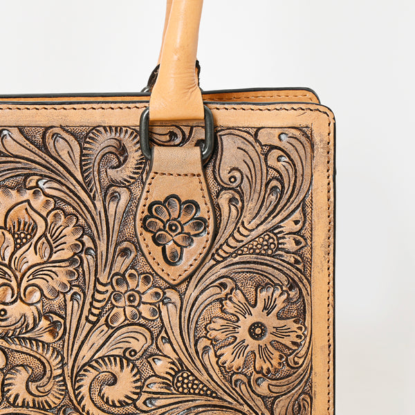 LC-ADBGZ732A Tote Hand Tooled Genuine Western Leather Women Bag