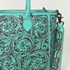 LC-ADBGZ734B Tote Hand Tooled Genuine Western Leather Women Bag