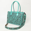 LC-ADBGZ734B Tote Hand Tooled Genuine Western Leather Women Bag
