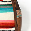 ADBGS156 Southwestern Saddle Blanket Backpack with Tooled Leather Accents - Western Style