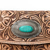 ADBG889 American Darling Hand Tooled Leather Wallet | Western Tooled Crossbody Wallet