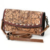 ADBG889 American Darling Hand Tooled Leather Wallet | Western Tooled Crossbody Wallet