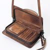 ADBG485 Handcrafted Western Leather Tooled Crossbody Convertible Bag