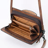 ADBG485 Handcrafted Western Leather Tooled Crossbody Convertible Bag