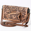 ADBG485 Handcrafted Western Leather Tooled Crossbody Convertible Bag
