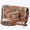ADBG485 Handcrafted Western Leather Tooled Crossbody Convertible Bag