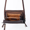 ADBG485 Handcrafted Western Leather Tooled Crossbody Convertible Bag