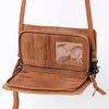 ADBG485 Handcrafted Western Leather Tooled Crossbody Convertible Bag