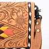 ADBG485 Handcrafted Western Leather Tooled Crossbody Convertible Bag