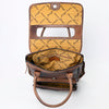 ADBG1088 American Darling Hand-Tooled Leather Western Backpack with Woven Saddle Blanket
