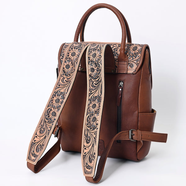 ADBG1088 American Darling Hair-on Cowhide Hand-Tooled Leather Western Backpack