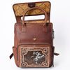 ADBG1088 American Darling Hair-on Cowhide Hand-Tooled Leather Western Backpack