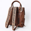 ADBG1088 American Darling Crocodile Embossed Hand-Tooled Leather Western Backpack