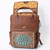 ADBG1088 American Darling Crocodile Embossed Hand-Tooled Leather Western Backpack