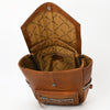 ADBG1093 American Darling Western Leather Backpack with Hand-Tooled Floral Carving