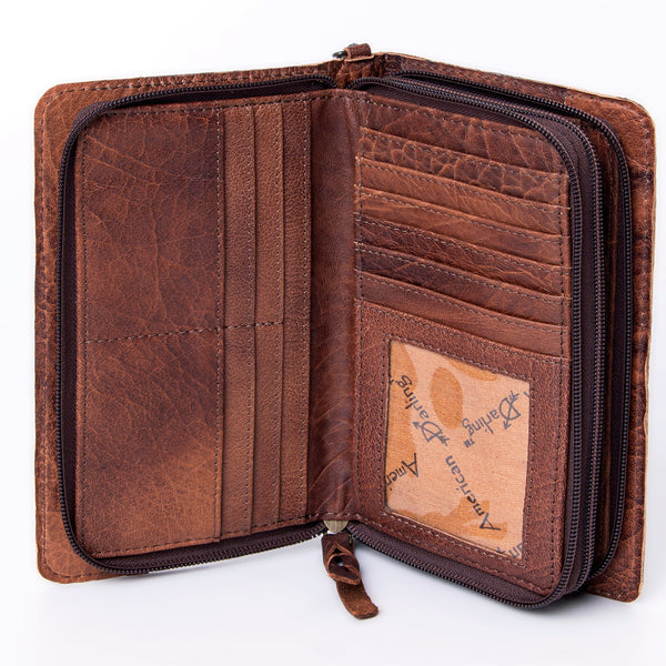 ADBG485 American Darling Crocodile Embossed Leather Organiser Bag