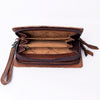 ADBG485 American Darling Crocodile Embossed Leather Organiser Bag