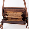 ADBG485 American Darling Crocodile Embossed Leather Organiser Bag