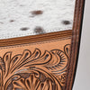 LC-ADGC103 Hair-On Cowhide & Tooled Leather Pistol Case - American Darling