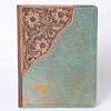 ADBG1040 American Darling Hair-on Cowhide Floral Tooled Leather Western Portfolio