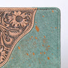 ADBG1040 American Darling Hair-on Cowhide Floral Tooled Leather Western Portfolio