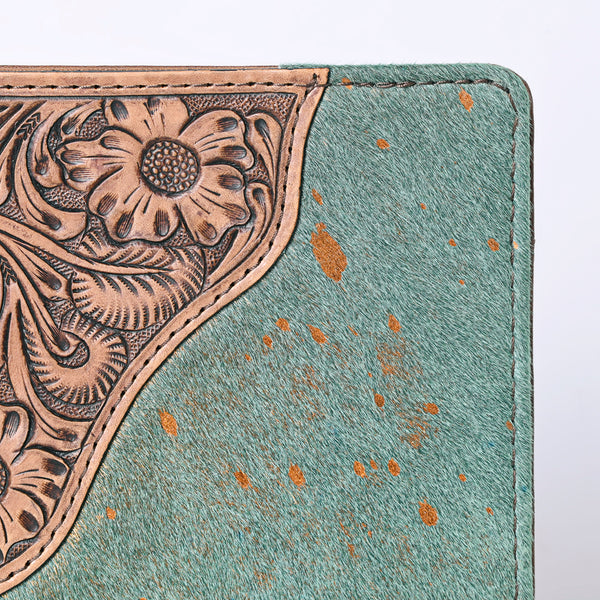 ADBG1040 American Darling Hair-on Cowhide Floral Tooled Leather Western Portfolio