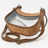 ADBG1098 American Darling Western Leather Clear Bag with Hand Tooled Accents