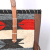 ADBG1115 American Darling Western Leather Tote Bag with Fringe & Handwoven Saddle Blanket Panel