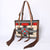 ADBG1115 American Darling Western Leather Tote Bag with Fringe & Handwoven Saddle Blanket Panel