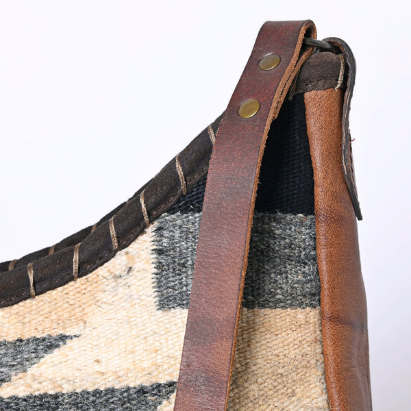 ADBG1121 American Darling Handcrafted Western Leather Hobo Bag with Tribal Design
