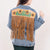 ADJKT007 American Darling Tooled Harness Leather Denim Jacket Cactus Sunflower