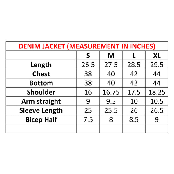 LC-ADJKT008 Classic Western Denim Jacket with Floral Tooled Leather Yoke & Tan Fringe