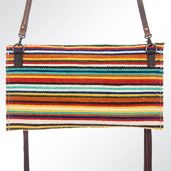 ADBG701 American Darling Handcrafted Hand Tooled Leather Saddle Blanket Cross body Bag