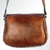 ADBGH107 American Darling Hand Tooled Leather Messenger Bag with Braided Accents