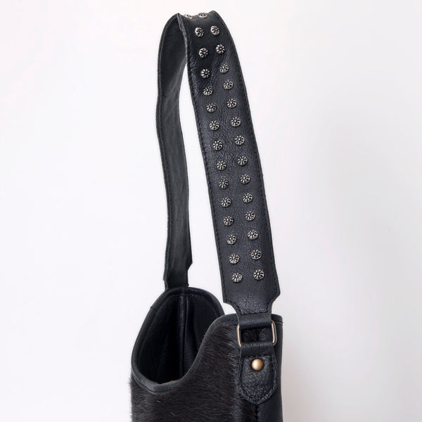 ADBG1122 American Darling Handcrafted Cowhide Leather Hobo Bag with Tooled Floral Details - Premium Western Style