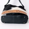 ADBG1122 American Darling Handcrafted Cowhide Leather Hobo Bag with Tooled Floral Details - Premium Western Style
