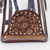 ADBGS156 Clear Stadium-Approved Backpack with Tooled Leather Pocket - Western Transparent Bag
