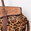 ADBG516 American Darling Hand Tooled Floral & Hair-On Cowhide Western Duffel Bag