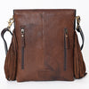 ADBGA333 American Darling Buck Stitched Tooled Leather Hair-On Cowhide Messenger Bag