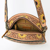ADBGA334 American Darling Hand Tooled Genuine Leather Floral Carved Canteen Bag